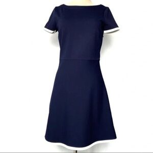 J Crew Elegant Navy Blue Dress